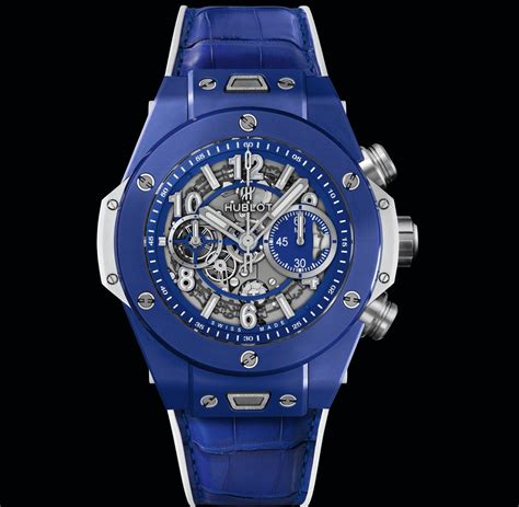 hublot big bang blue chronograph|hublot big bang bezel.